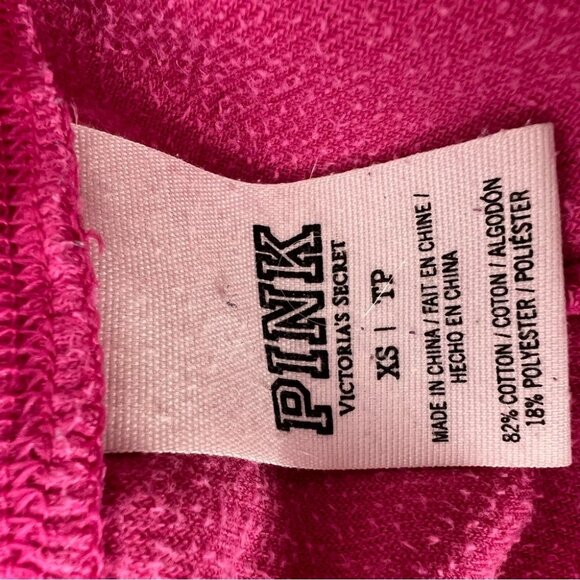 Victoria secret pink pants velour velvet pockets on bum pink with sparkly sequin - Picture 11 of 13